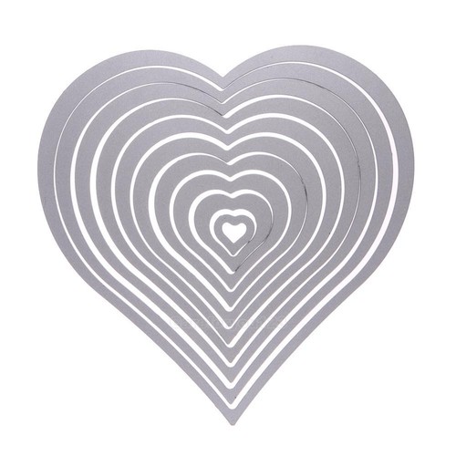10XHeart Sewing thread Cutting Dies Stencils Scrapbooking Album Photo Card Craft