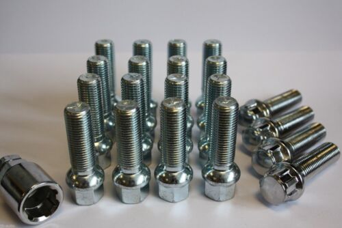 M14 X 1.5 40 mm Rayon Roue Alliage Boulons /& Verrouillage Fit VW Phaeton Polo Scirocco