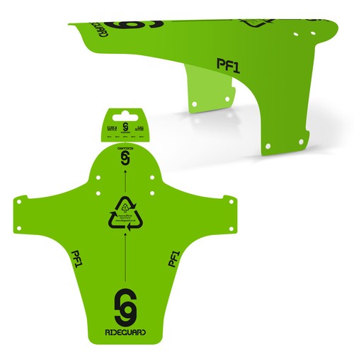 MTB Front Mudguard RideGuard PF1 Enduro Guard Mountain Bike Fender UK Made.