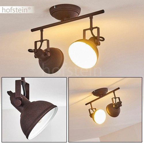 Decken Steh Wand Strahler Lampe Vintage Flur Wohn Schlaf Raum Leuchte rostbraun