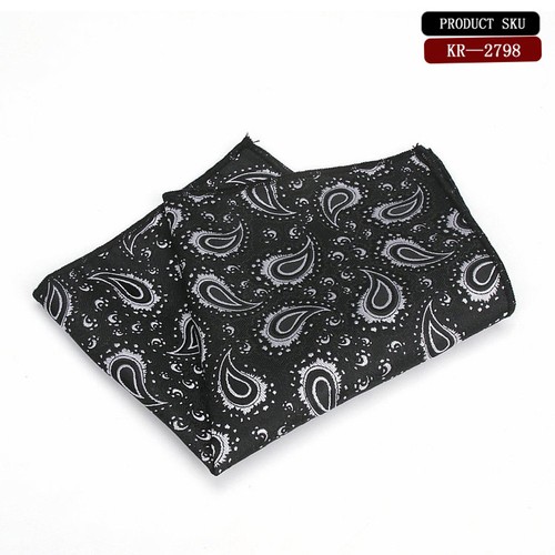 Men High Grade Paisley Hanky Wedding Party Formal Handkerchief Pocket Square