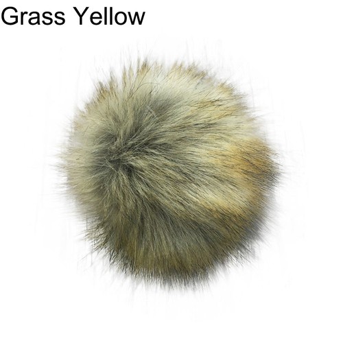 14cm//16cm Fluffy Faux Fur PomPom DIY Car Handbag Keychain Key Ring Ball Pendant