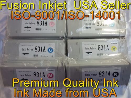 any 3 compatible HP latex INK 831A cartridge 300 310 330 360 370 inkjet hh