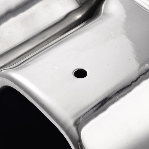 Chrome Auto Car Stainless Steel Exhaust Pipe Muffler Tip Tail Y-Pipe Dual//Dual