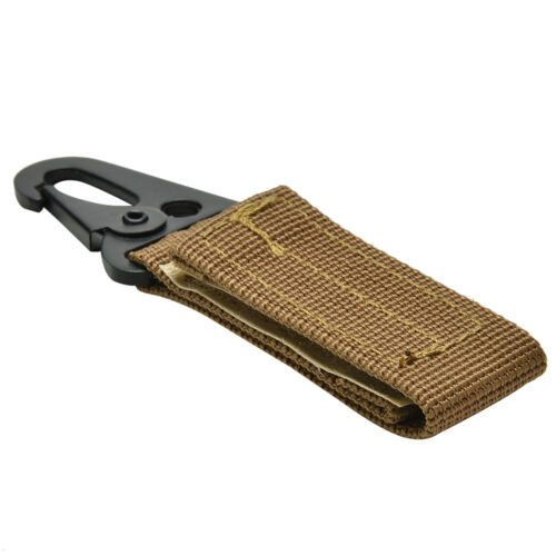 Military Nylon Key Hook Webbing Molle Buckle Hanging Belt Carabiner Clip New GS