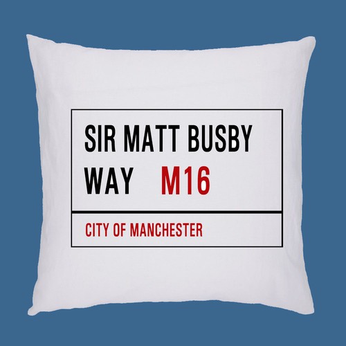 Terrain de football de rue SIGNE Coussin Manchester United Oreiller inc rembourrage