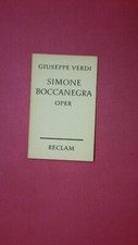 228989 Giuseppe Verdi SIMONE BOCCANEGRA 7862 Oper in e. Vorspiel u. 3 Aufz.