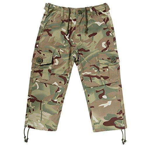 Bambini Esercito Militare Mimetica Polly//cotone pantaloni da combattimento multi tasca