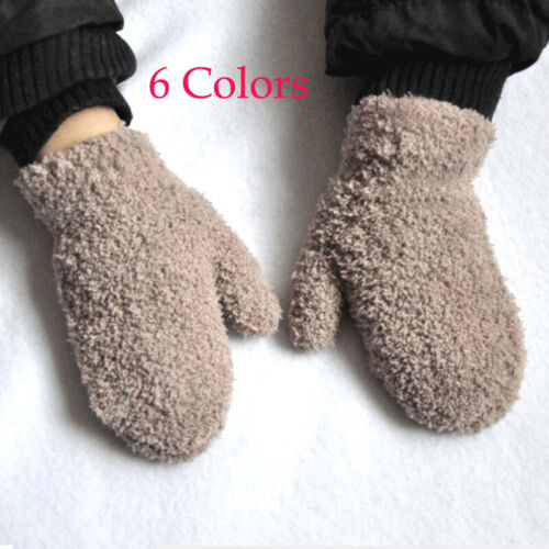 Child Kids Baby Girls Boys Toddler Winter Warm Thick Full Finger Gloves Mittens@