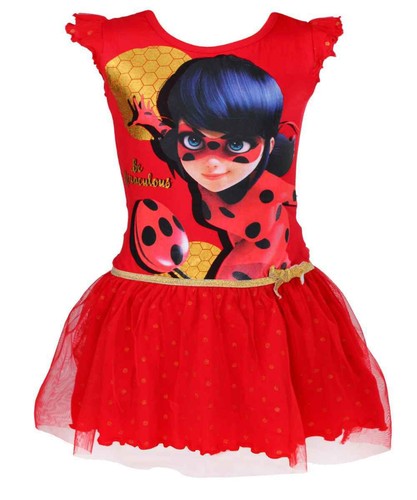 Girls Miraculous Ladybug Barbie Costume Party Dress Halloween dress Age 4-10 YRS