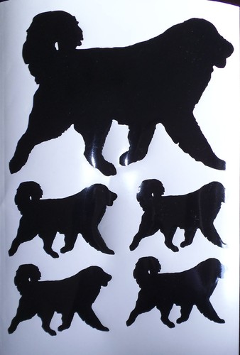 Pyrenean Mountain dog vinyl stickers// car decals// window decals