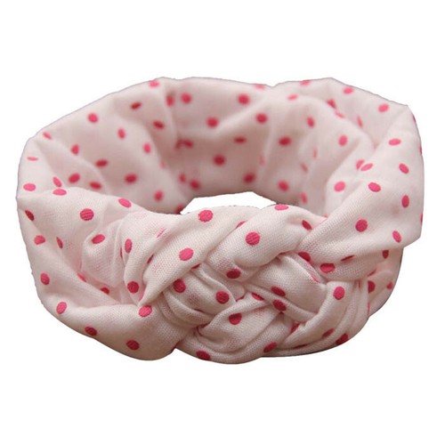 UK New Fashion Dot Cross Children Weave Headband Baby Hair Accessories