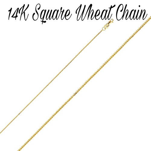 14K Solid Yellow Gold Chains Necklace Box//Snake//Mariner//Wheat Chain Lobster Lock
