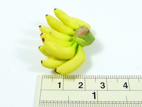 1 3 Miniatures Bunches of Bananas for your Dollhouse Kitchen 2 Scale 1:12
