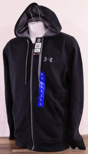 Men/'s Navy Under Armour ColdGear Rival Fleece Fitted Full Zip Hoodie NWT