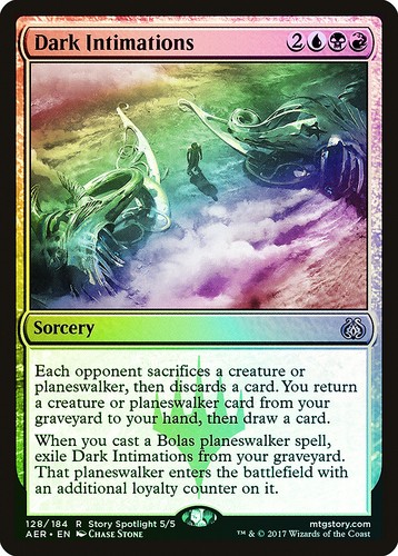 Dark Intimations FOIL Aether Revolt NM-M Blue Black Red Rare MAGIC CARD ABUGames