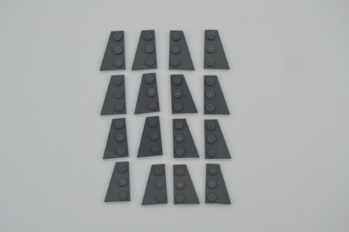 LEGO 8 Paar Flügel Platten 2x3 neues dunkelgrau 8 pair newdark grey 43722 43723