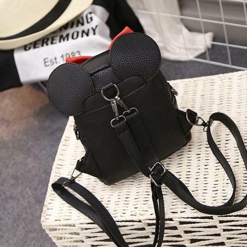 Details about / Backpack synthetic leather women/'s Mini bag sweet bow teenage girls school bag