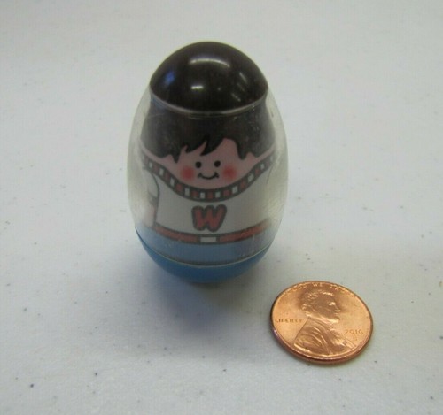 PLAYSKOOL BRUNETTE BOY Weebles Weeble Wobble 1970/'s Hasbro Figure Toy 2/"