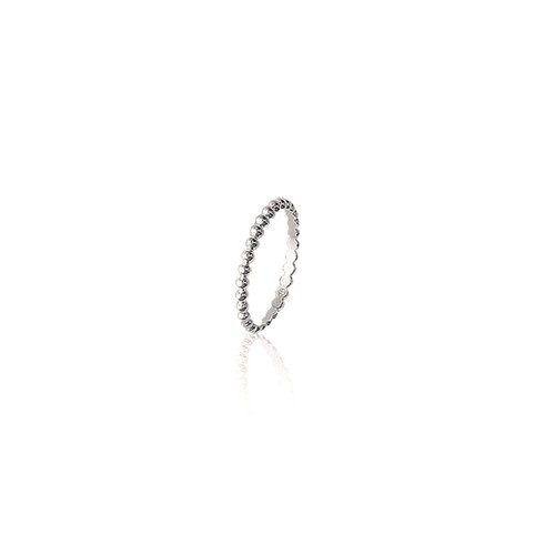 garanti sans nickel Bague/"alliance demi-boules/"Argent massif 925°°° rhodié