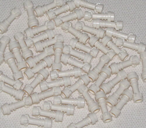 Lego Lot of 50 New White Minifig Weapons Lightsaber Hilt Straight Star Wars