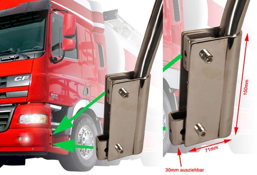 Begrenzungsstab Peilstab NFZ LKW Peilstäbe Begrenzungsstäbe Seitenbegrenzung V2A