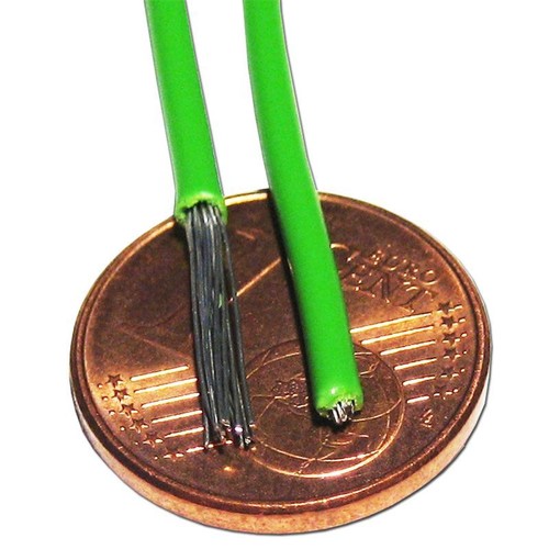 50m Litze Kabel-SET einadrig flexibel 0,5mm² Schaltlitze Lize Lütze 0,27€//m