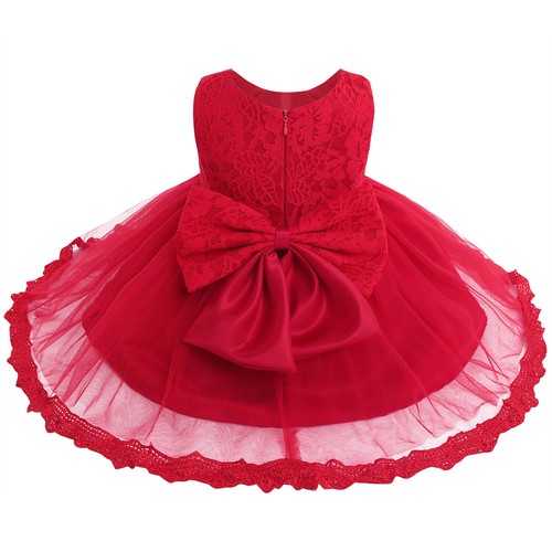 Baby Flower Girls Dress Lace Princess Tutu Gown Wedding Formal Pageant Party