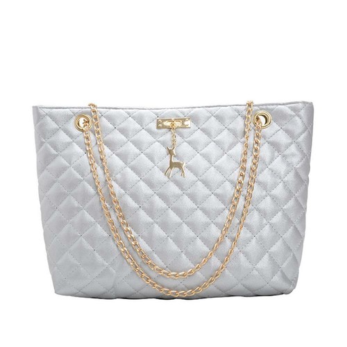 Fashion PU Leather Chain Handbag Women Large Tote Bags Shoulder Totes Messenger