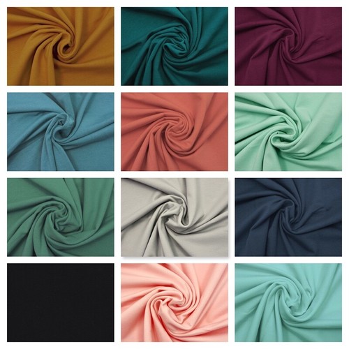 Stretch Cotton Fabric Dressmaking Pale Blush French Cotton Jersey Plain