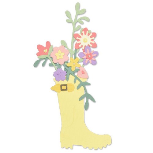 Sizzix Hanging Planter Die 663321 Sizzix Rain Boot JARDINIERE Die Set 663322