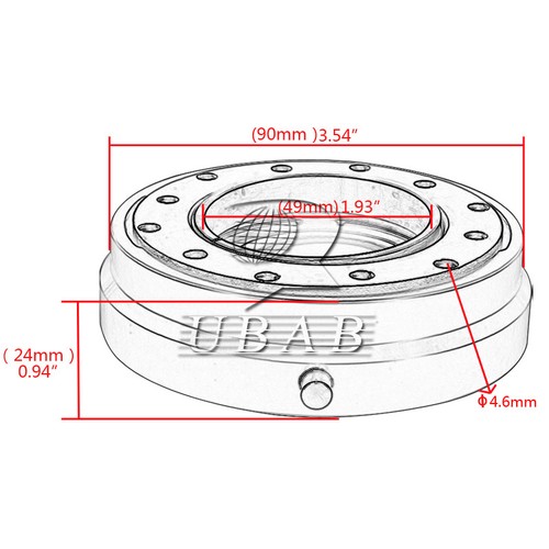 Car Steering Wheel Quick Release Hub Racing Adapter Snap Off Boss Kit Six holes
