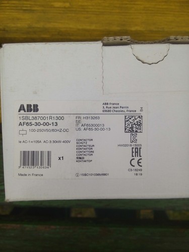 ABB AF65-30-00-13 100-250V50//60HZ-DC Contactor 1SBL387001R1300