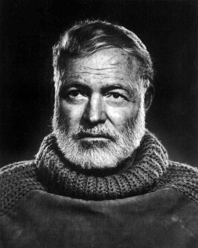 A Ernest Hemingway Black And White Turtle Neck 8x10 Picture Celebrity Print