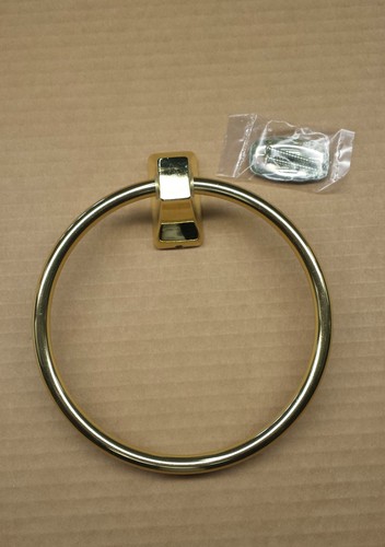 RV//Camper//Trailer Brass Plated Finish Metal Towel Ring