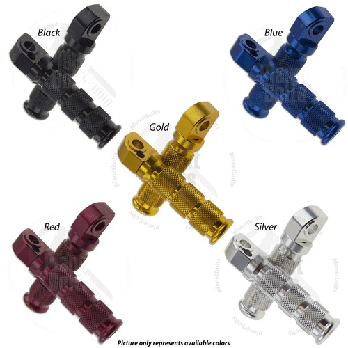 Black Rear Sport Foot Peg For Yamaha YZF R3 R6 R1 FZ FZR Step Set Passenger Bar