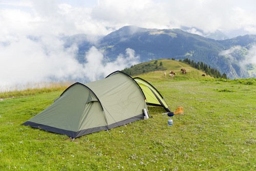 Tente Familiale Camping Caucase 3 Lieux Coleman Tissu Fuoco Retardée