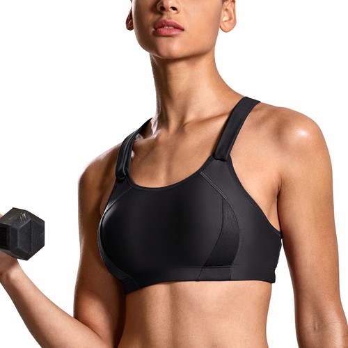 Women/'s High Impact Front Adjustable Lightly Padded Racerback Sports Bra