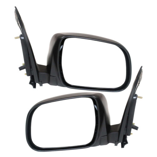 New Set of 2 Power Non-Heated Door Mirror Black for Toyota Sienna 2004-2010 Pair