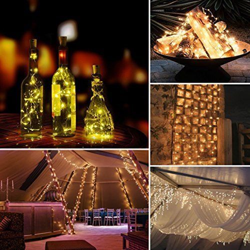 10//20M LED Solar Outdoor String Rope Light Copper Wire Xmas Party Garden Decor