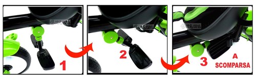 TRICICLO PASSEGGINO TRIKE CON SEGGIOLINO MODULARE 4 in 1 CRESCE con il tuo bimbo