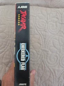 Vintage Checkered Flag Video Game for the Atari Jaguar CIB Complete In Box