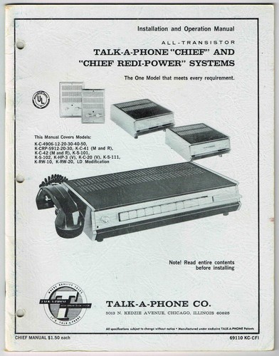 Talk-A-Phone K-S-111 Wall Mounted Cradle Phone