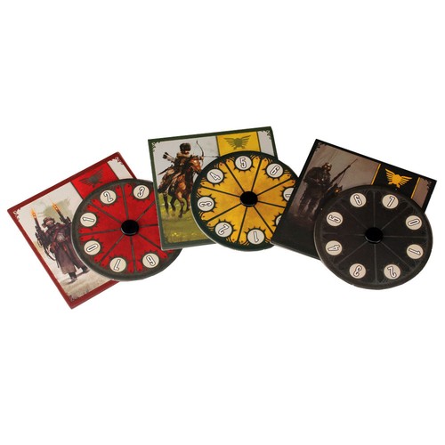 Sächsisches Reich + Rusviet-Union + Khanat Scythe Power Dials Kampfrad 3er Set