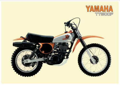Yamaha 1977 TT500 /"Old/" El Toro Orange Front Fender Mud Guard 09-004