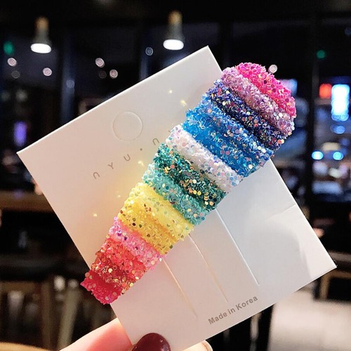Girls Sequins Rainbow BB Hairpin Hair Clip Barrette Fashion Hair Accessories