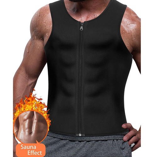 Men Gym Neoprene Sauna Vest Sauna Ultra Sweat Shirt Body Shaper Slimming TanK