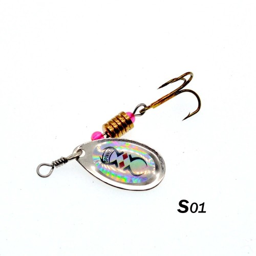 10PCS Fishing Lures Metal Spinner Baits Bass Tackle Crankbait Trout Spoon Trout