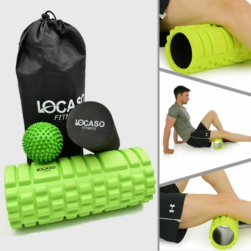 Foam Roller Massage Ball Grid Yoga Pilates Trigger Point Gym Fitness Exercise UK