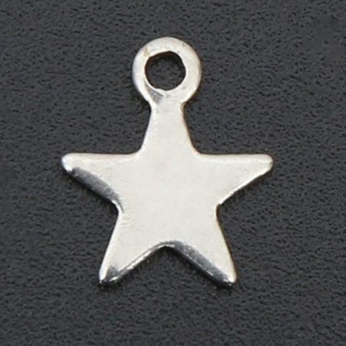 100x Metal Star DIY Necklace Bracelet Earring Jewelry Making Charms Pendant